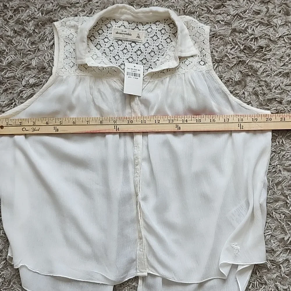 Abercrombie Kids Blouse Girls Without Sleeves Size XL